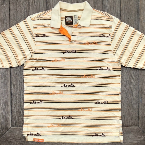 Ecko Unltd Vintage Striped Polo Men's Size XL - Picture 6 of 13